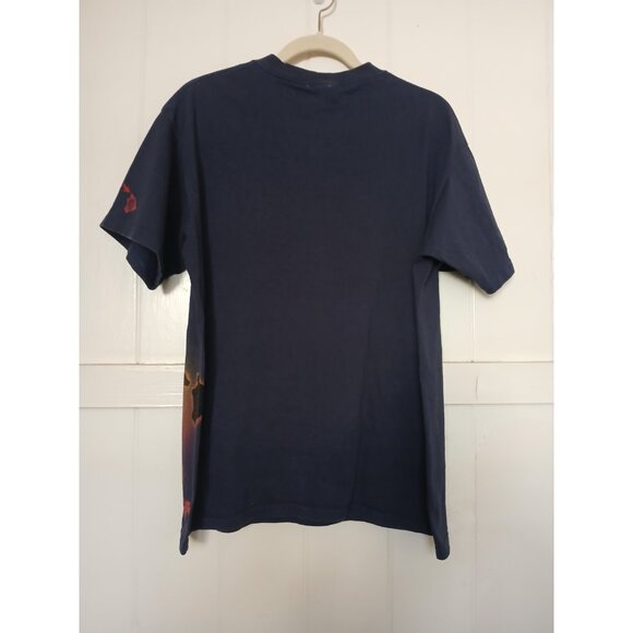 Vintage Y2K Hawaiian Island Creations Mens T-Shirt Large Kamehameha Statue Navy* - Picture 2 of 11